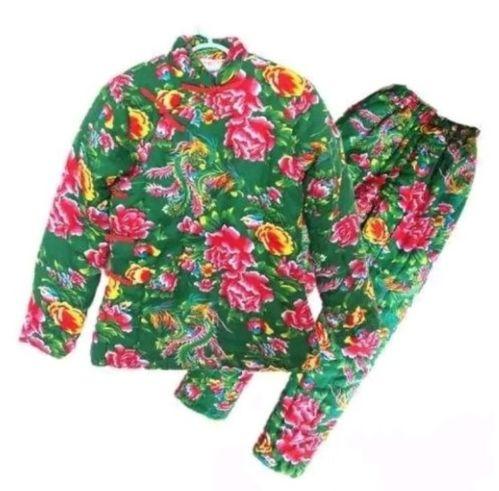 大花棉袄图片,大花棉袄的时尚演绎